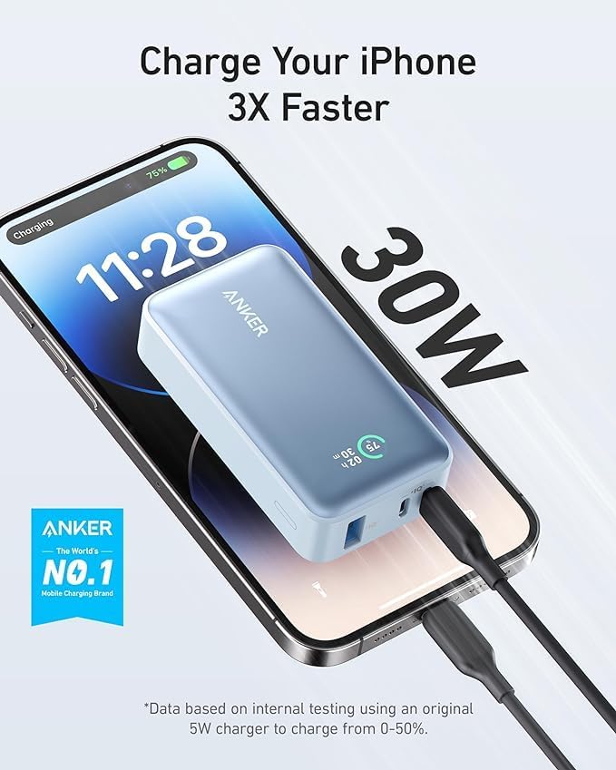 شاحن متنقلة 533 Power Core بقوة 30 واط 10000 مللي أمبير | أزرق شاحن متنقلة 533 Power Core بقوة 30 واط 10000 مللي أمبير | أزرق